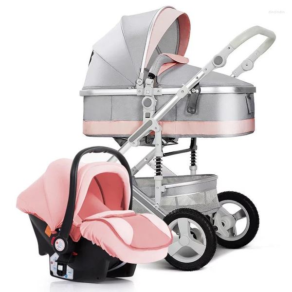 Passeggini Baby 3 in 1 Carrozzina a quattro ruote Trolley Kinderwagen Luxury Buggy Born Passeggino High Landscape Vendi come torte calde Designer portatile Popolare Piegabile