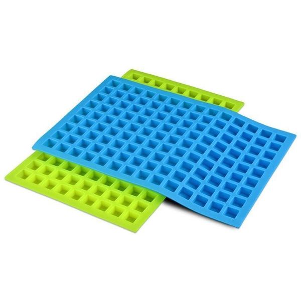 Strumenti per il ghiaccio estivo Stampi per ghiaccio in silicone 126 Lattice Cubo quadrato portatile Stampo per caramelle al cioccolato Stampo per gelatina Forniture per la cottura all'ingrosso