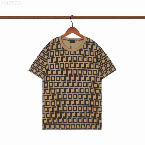 Camiseta feminina Designer de t-shirt Men Trente Classic Classic Letter F Moda Tops Tops estilo Slim Top Zipper Summer Luxual H4C9