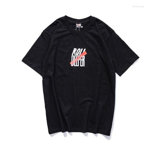 Camisetas masculinas 2022 T-shirt Men Linha de design Simple Cross Print Cotton Cotton Masculino Estilo de verão Manga curta