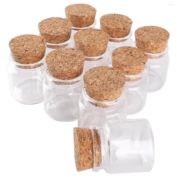 Depolama şişeleri 12 parça 50ml 47 50 32mm Cam Cork Stopper Spice Şeker Şişesi Kavanozları Flakonlar Konteyner Düğün Farours Crafts