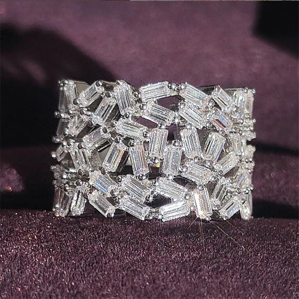 Уникальные роскошные украшения обручальные кольца 925 Стерлинговое серебро t