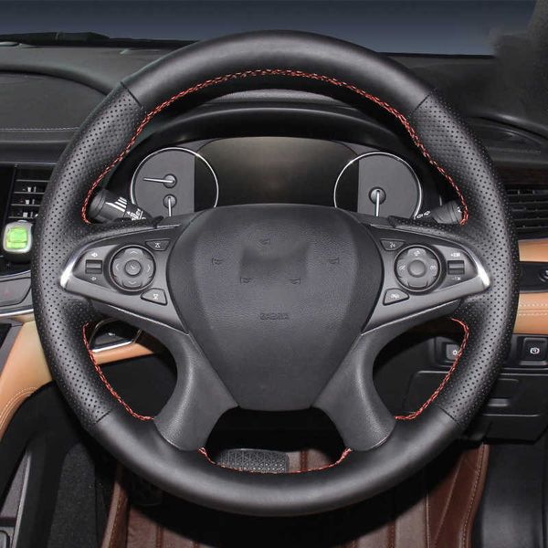 Accessori per auto Coprivolante per auto personalizzato Treccia in pelle microfibra antiscivolo per Buick Regal Opel Insignia 2014 2015