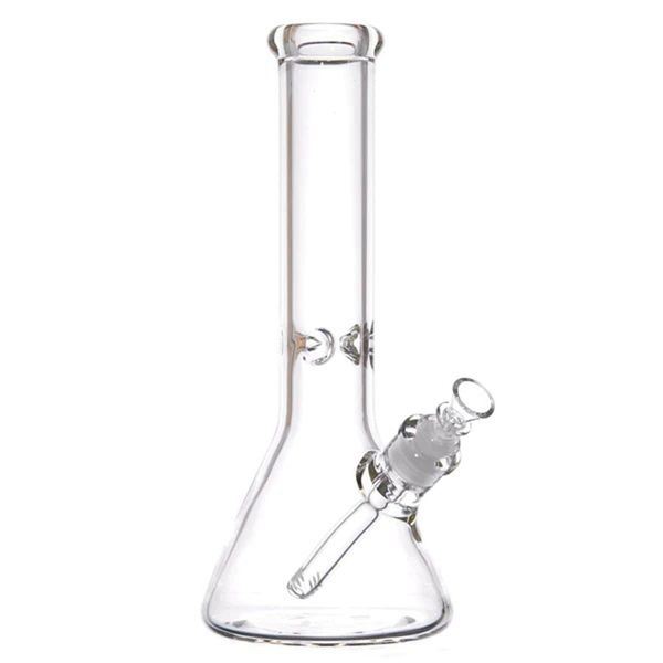 Tubi da fumo femminili da 9 mm di spessore da 14 pollici in vetro trasparente per acqua Bong, olio spesso, Dab Rig, Shisha, 18 mm