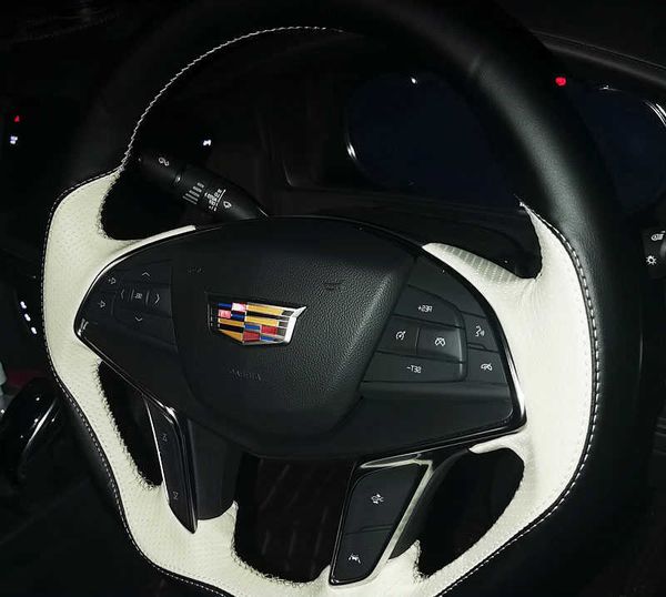Campa de carro personalizada Tampa de desgaste de desgaste de couro genu￭no para Cadillac XT5 XTS ATSL XT5 SRX CT6 ACESSￓRIOS DE CAR