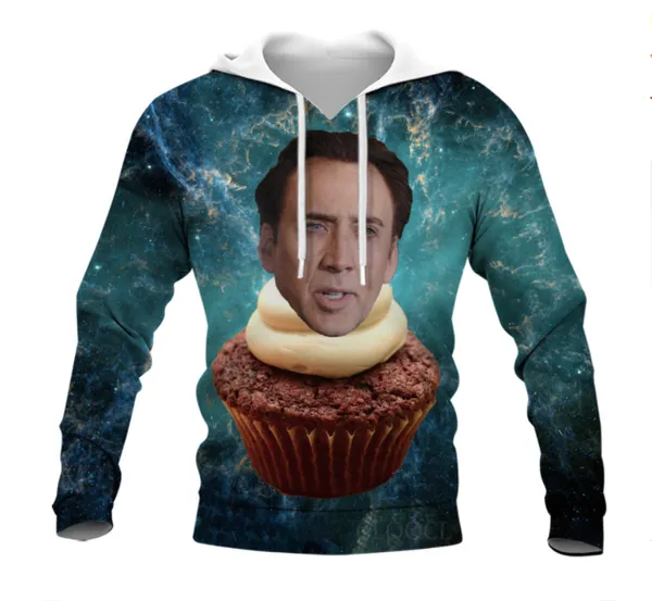 Hip Hop Sportwear Punk Casual Lose Track Hosen Herbst Männer Coole Druck Schauspieler Nicolas Cage 3d Hoodies 008