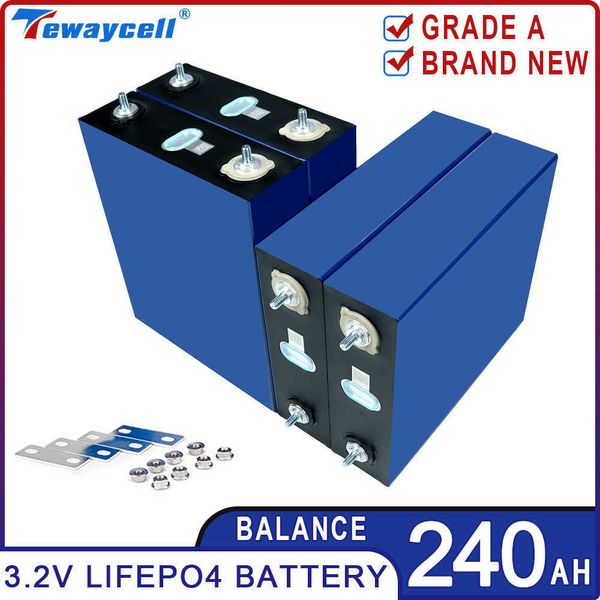 Lifepo4-Batterie, 3,2 V, 235 Ah, 240 Ah, brandneue Lithium-Eisenphosphat-Prismenzelle der Güteklasse A für DIY-Solarautos, Wohnmobile, PV, EU-US-Steuerfrei