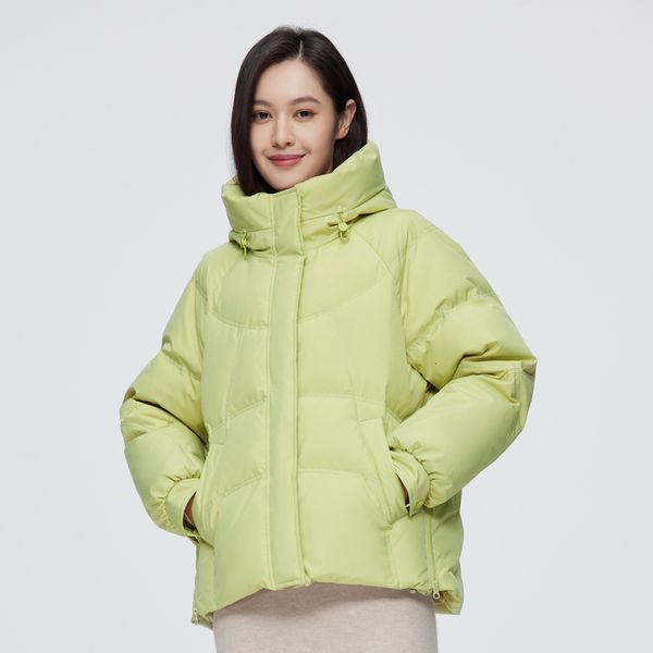 Damen Daunenparkas BOSIDENG Winterjacke Damen mit Kapuze, leicht, Avocado-Farbe, warmer Mantel B20145202 221205