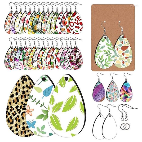 Baumelnde Ohrringe, 50 Stück, Sublimationsrohlinge, Produkte, Ohrringe für Valentinstag, Frauen, Mädchen, DIY-Projekt