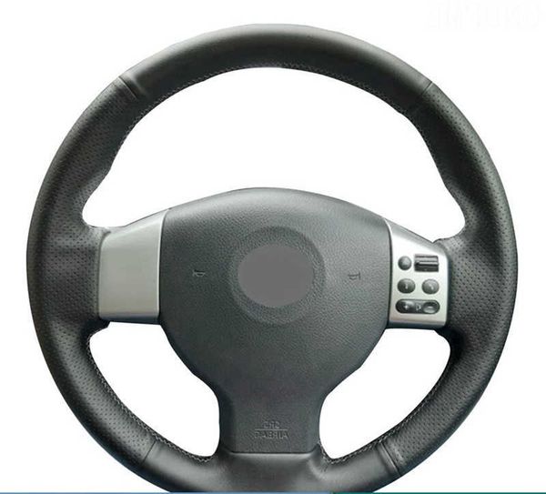 Coprivolante per auto personalizzato Accessori per auto in pelle antiscivolo per Nissan Tiida 2004-2010 Sylphy 2006-2011 Versa 2007-2011