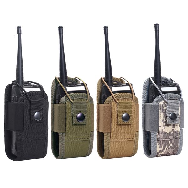 600D Taktische Molle Radio Walkie Talkie Tasche Taille Taschen Sportartikel Jagd Taille Tasche Halter Tasche Tragbare Interphone Holster Tragetasche für Jagd Camping