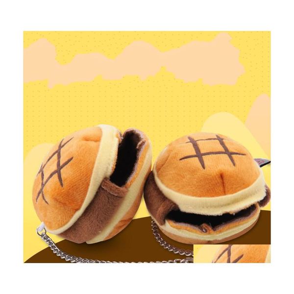 Forniture per piccoli animali Criceto Hamburger Nest Piccolo animale domestico Pass Inverno Tenere al caldo Cartone animato Pane Slee Room Capanna Piccola borsa appesa portatile Dhkn7