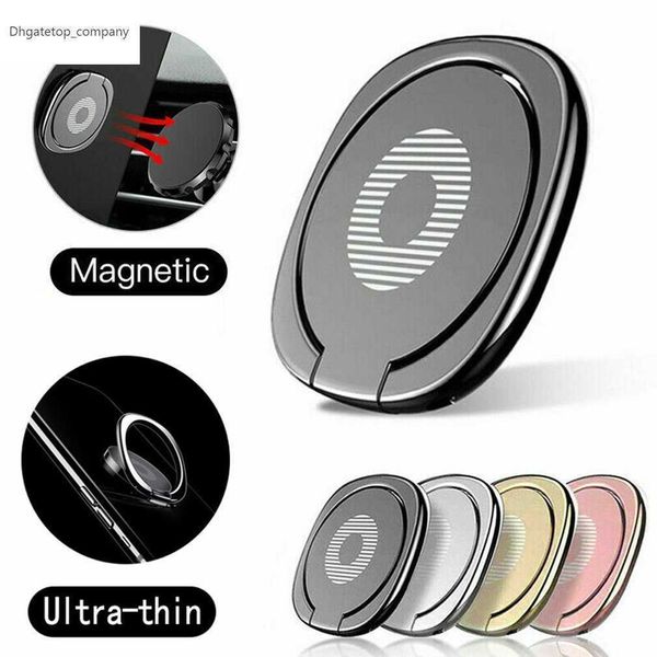 Vinger Ring Houder 360 Graden Magnetische Mobile Telefoon Smartphone Finger Standhouder Ronde Telefoon Ring Car Mount Stand