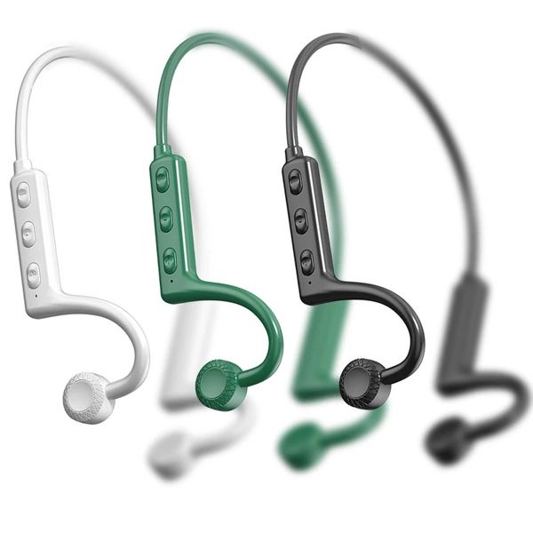 Novos fones de ouvido KS-19 Condução óssea Wireless Bluetooth fone de ouvido TWS fone de ouvido de fone de ouvido com microfones com microfone