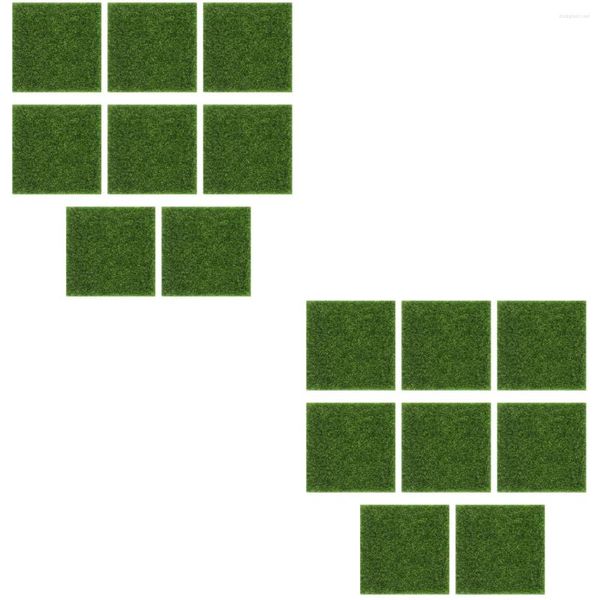 Fiori decorativi Erba Tappeto Artificiale Falso Prato Tappeto Erboso Tappetobalcone Impermeabile Esterno Verde Astroturf Paesaggio Fuori Vasino Dogspet