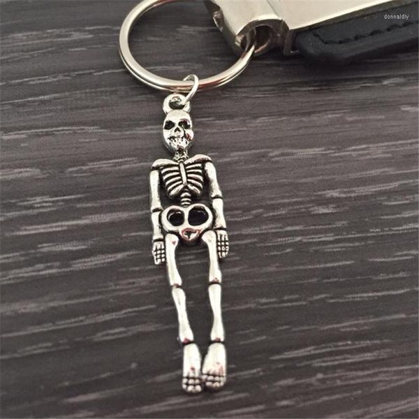 Schlüsselanhänger Menschliches Skelett Schlüsselanhänger Körper Schlüsselanhänger Gothic Halloween Schmuck Totenkopf Geschenk