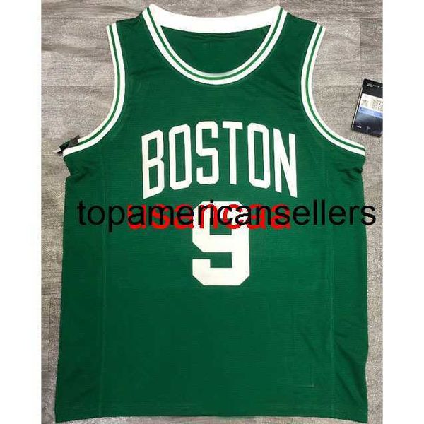 All Emelcodery 2 Styles 9# Rondo Green White Basketball Jersey Настройка любого номера имя XS-5XL 6xl