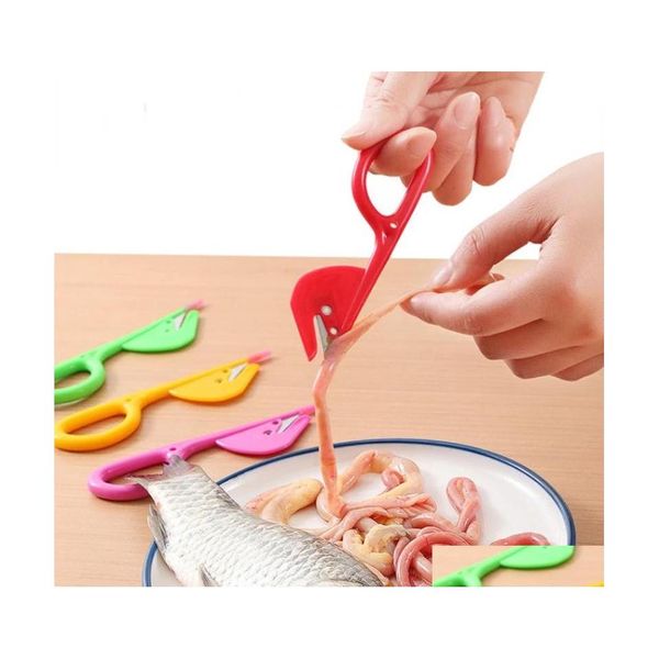 Другие кухонные инструменты инструментов 1 шт. Очищенная сталь сгущенной потхеной кишечной ножницы куриная утиная гусем рыба.