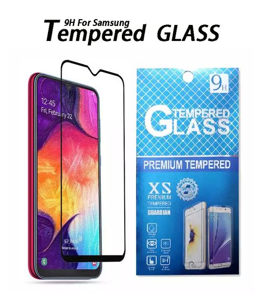 Pellicola proteggi schermo 9H per Samsung M40 M30 M20 A50S A40S A30S A20S A10S Vetro temperato protettivo con confezione al dettaglio