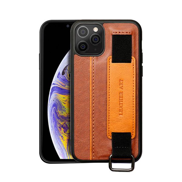 Casos de couro PU para Apple iPhone 14 Pro Max Plus 13 12 Suprema pulseira Strap Kickstand Capolo celular Caso de bolso Inserir caixa de prote￧￣o