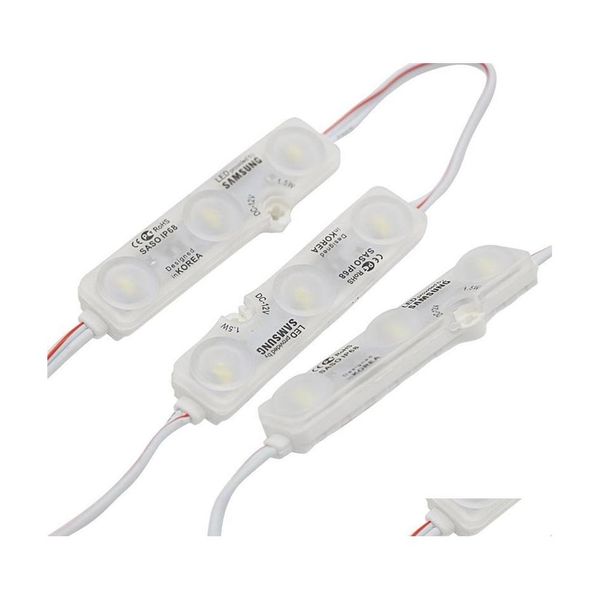 Módulos de LED Modos de LED SMD5630 com lente Modo de injeção de sinal de lente IP65 Adesivo de fita IP65 de volta 180200lm 1,5W Drop Delivery Otviw