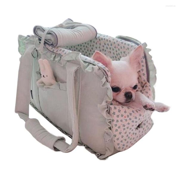 Coprisedili per auto per cani Borsa per trasportino per gatti originale Piccola morbida 2 colori Accessori in cotone Fornitura Cuscinetto 4 kg Animale domestico.