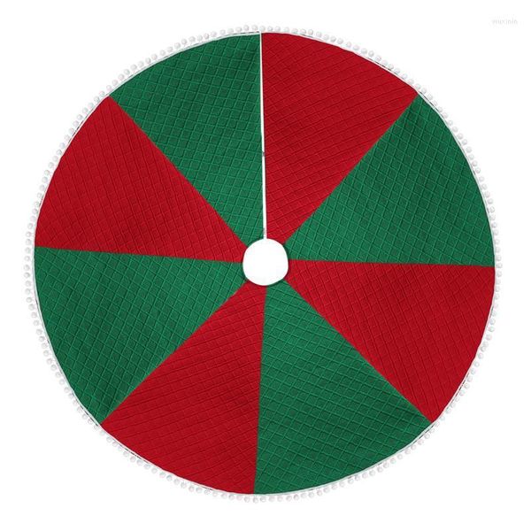 Decorações de Natal cobertor para a cama Tamanho da cama Red e verde Salia de árvore de malha de malha de tamanho grande