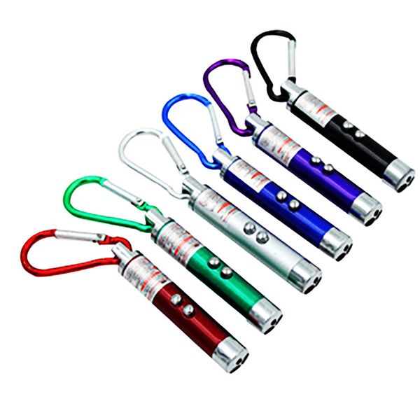 LED-Laser-Taschenlampen, Licht, Laser-Pointer, Zeiger, Haustier-Spielzeug, Mini 3in1, Katze, Charmeur, Zauberstab, Schlüsselanhänger, Taschenlampe, Taschenlampe, Gelddetektor