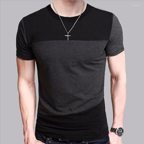Camisetas masculinas 2023 Camiseta júnior de manga curta Camiseta coreana Algodão solto