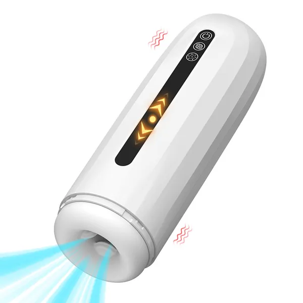 Echter Muschi Automatisch Teleskop Vibrator männlicher Masturbator Penis Verzögerungstrainer Wearable Sex Toys für Männer Eichel Massagarme