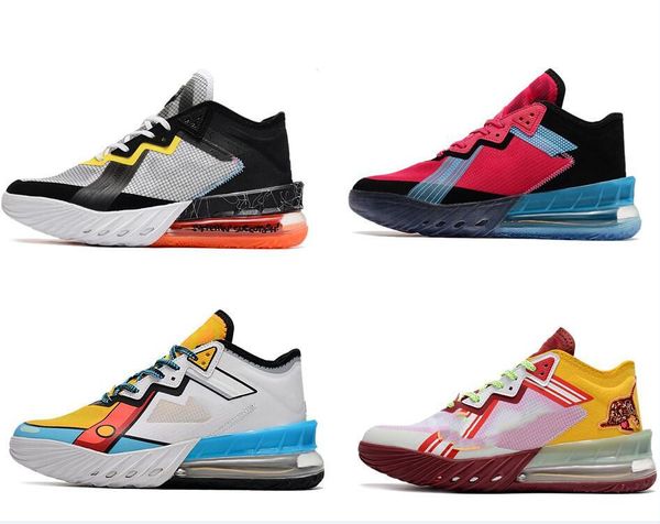 18 Düşük LeBrons XIX 18S Basketbol Ayakkabıları kingcaps Eğitim Sneakers spor salonu için toptan popüler spor giyim yürüyüş eğitmenleri dhgate modası