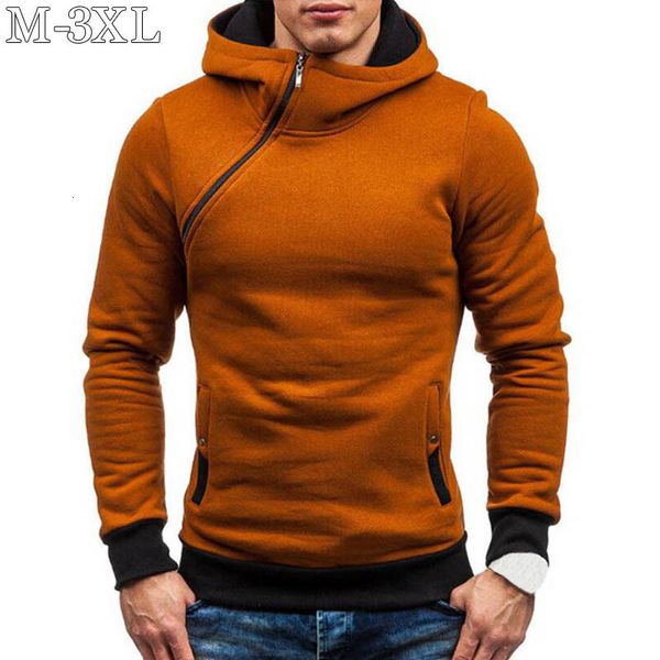 Herrenjacken Größe xxxl Hoodie Männer diagonaler Reißverschluss Langarm Hoodies Sweatshirts MEN CLASSIEREN SIE CODEY Pullover Streetwear Sweatshirt 221207