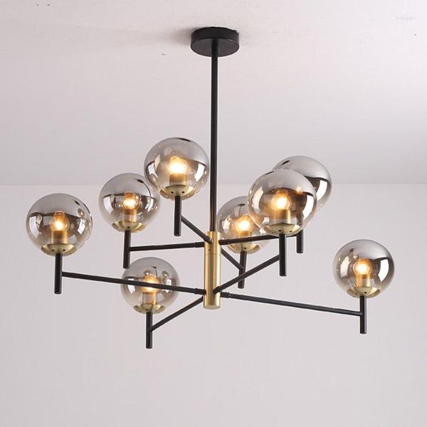 Kronleuchter Nordic Industrial Led Edison 6 Lichter Sputnik Licht f￼r Wohnzimmer Schlafzimmer Hauslampen Lampenglas Kronleuchter