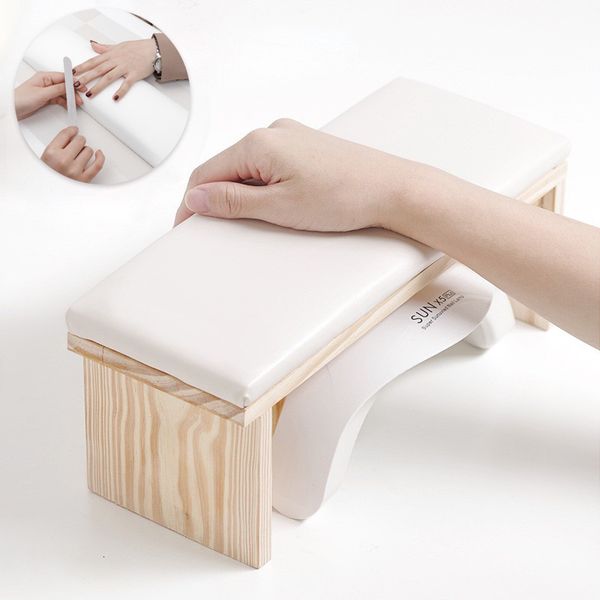 Nail Art Equipment Holz Maniküre Tisch Handauflage Kissen für Armständer Salon Werkzeug Kissenhalter 221207
