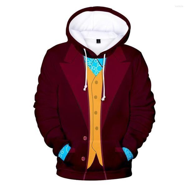 Erkek Hoodies Sweatshirts Komik Çocuk Sahte Takım Kravat Erkekler/Kadınlar 3D Baskı Yüksek Kaliteli Tasarım Cosplay Kpop Tops