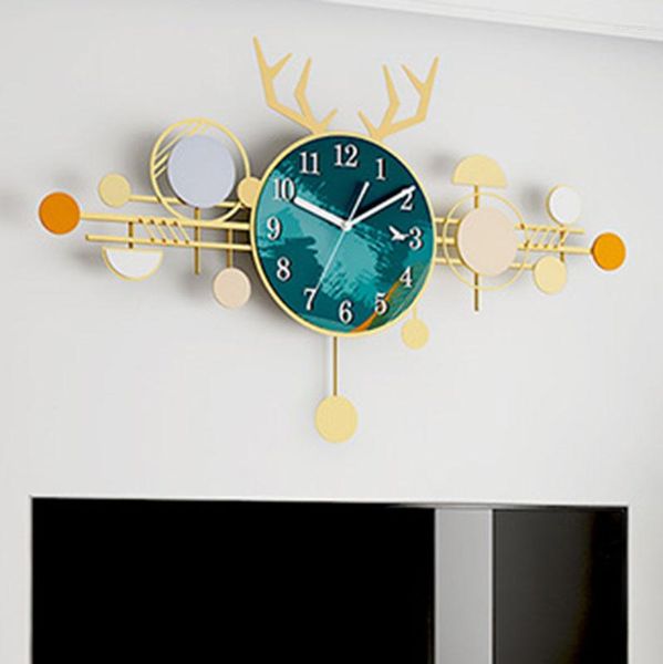 Настенные часы персонализированные большие размеры современные часы промышленная кухня подростка маятник Wandklokken
