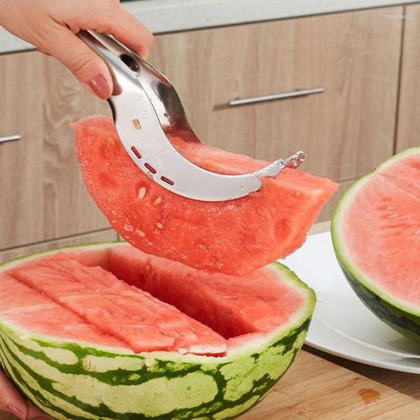 Backformen Werkzeuge 304 Edelstahl Wassermelone Artefakt Schneiden Messer Corer Obst und Gemüse Küche Zubehör Gadgets