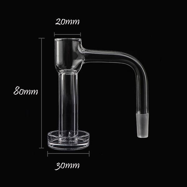 Accessori per fumatori Full Weld Beveled Edge Terp Slurper Quartz Banger Nails con altezza 80mm Suitfor Glass Water Bong