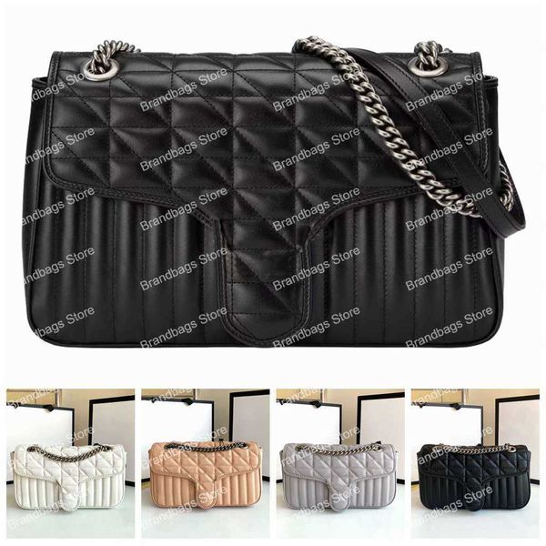 Marmont Bags Designer Women Women Plouds Sags Chain Bags Bears Кожаная мода Классическая кошелек Cross Cross Pochette