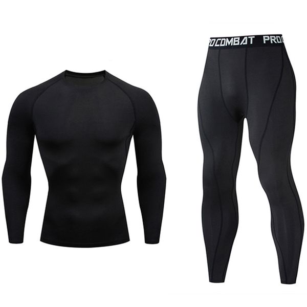 Tute da uomo Set da corsa Palestra Jogging Intimo termico xxxxl Seconda pelle Compressione Fitness MMA Rashgard Uomo Tuta da pista ad asciugatura rapida 221208