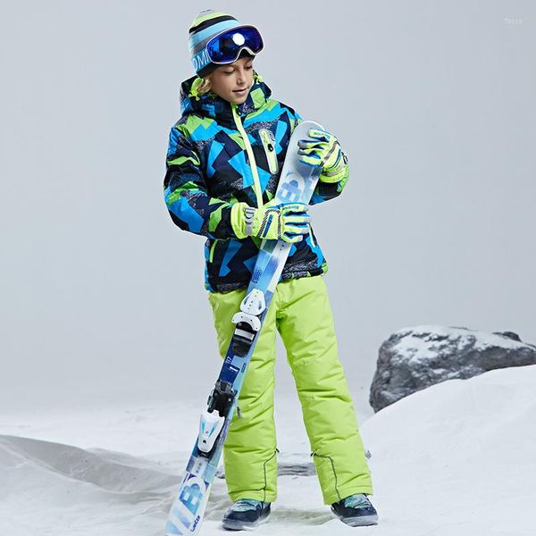 Skifahren Jacken Kinder Kleidung Set Jungen Mädchen Kinder Snowboard Ski Anzug Wasserdichte Outdoor Sport Jacke Hosen Kleidung Schneeanzug Teen