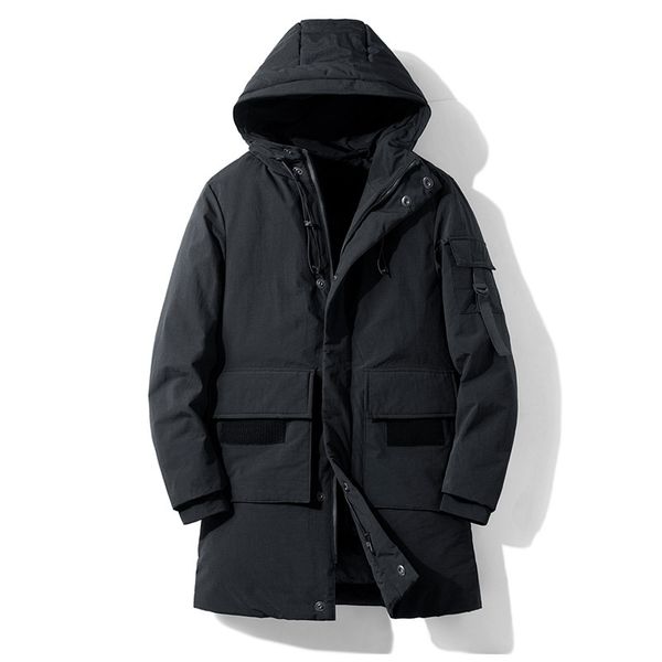 Herren Down Parkas Wintermantelpaar weißer Ente Down -Jacke mit Kapuze mit Midlength -Mänt