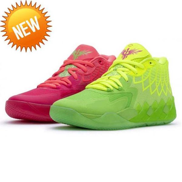 Outdoor Roller Shoes lamelo ball la melo scarpe da basket 2022 new fashion mens mb 01 mb1 mlamelos rick e morty verde rosso metallizzato oro giallo