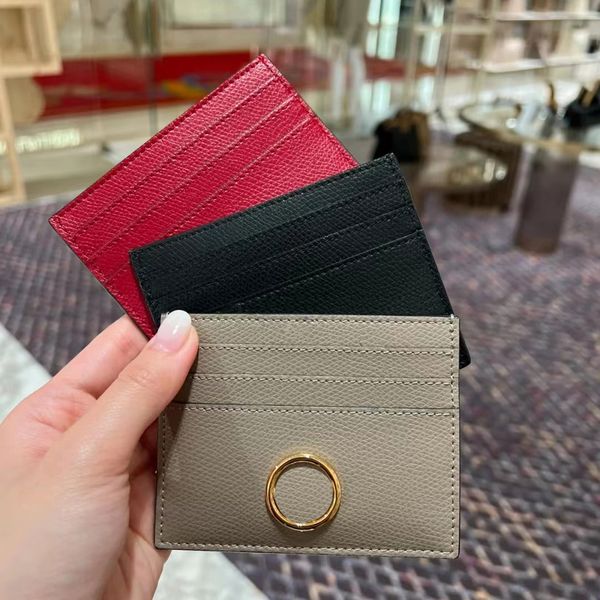 Designers Genuine Leather Card Purse Purse Wallets Fashion Cards Key Cards de luxo Hangbag Coins Men Wallet Coin Keychain Pocket Organizer Wristlets Case