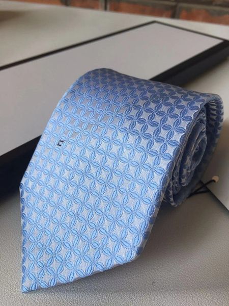 2023 Fashions Herren bedruckte Krawatte aus 100 % Seide, schwarz, blau, Aldult Jacquard, Party, Hochzeit, Business, gewebt, modisches Design, Hawaii-Krawatten, Box