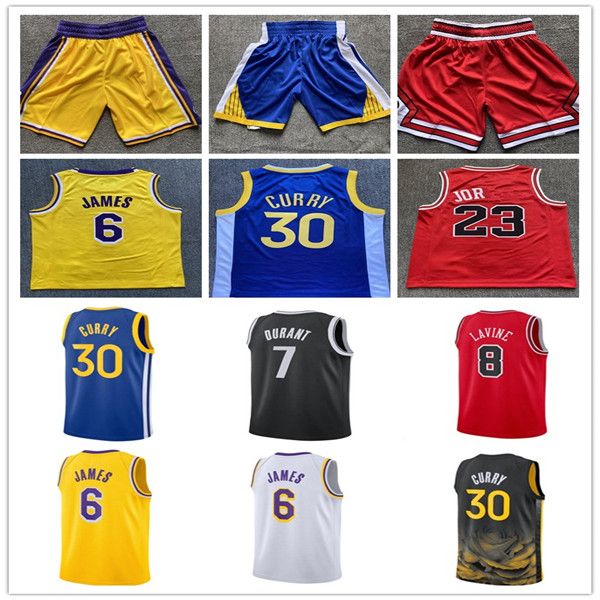 Maglie da basket pressate a caldo Youth Kids LeBron 23 6 James 8 24 BRYANT Stephen 30 Curry Jayson Tatum Kevin Durant 23 Michael 33 Bird DeMar DeRozan