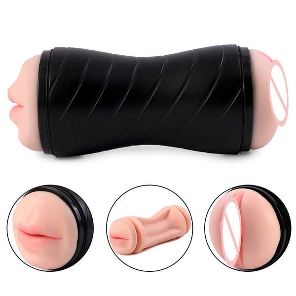 Massageador de brinquedo sexual, copo de avião automático completo, ponto de canal duplo, molde invertido, aparelho de masturbação masculina