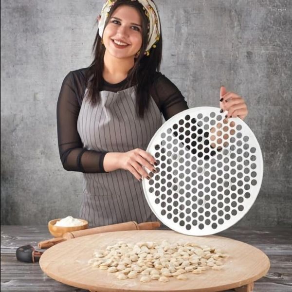 Ferramentas de cozimento Máquina de fazer ravióli Prensa de massa de patty Manti Mold Pelmeni Pasta Mold Dumpling Kitchen Cuisine DIY 19 Holes