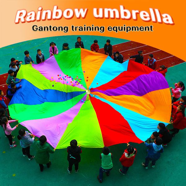 Spielzeugzelte Regenbogenschirm Früherziehung Outdoor-Kinderspieltraining Körperliche Fitness Intelligente Lehrmittel Ausrüstung 221208