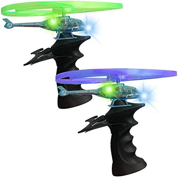 LED Toys voadores iluminam helic￳pteros Ripcord Pull line